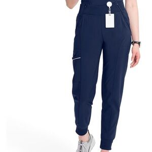 Navy Blue Women's Cargo jogger scrub pants
